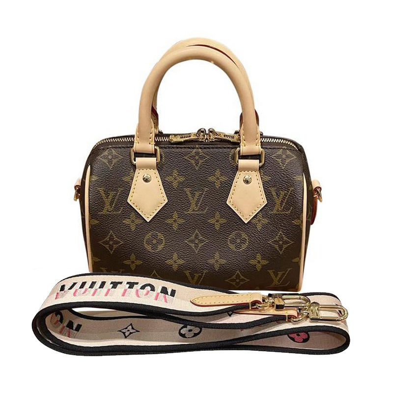 Louis Vuitton Speedy 20 St.MNG Noir Brown Canvas Cross Body Bag