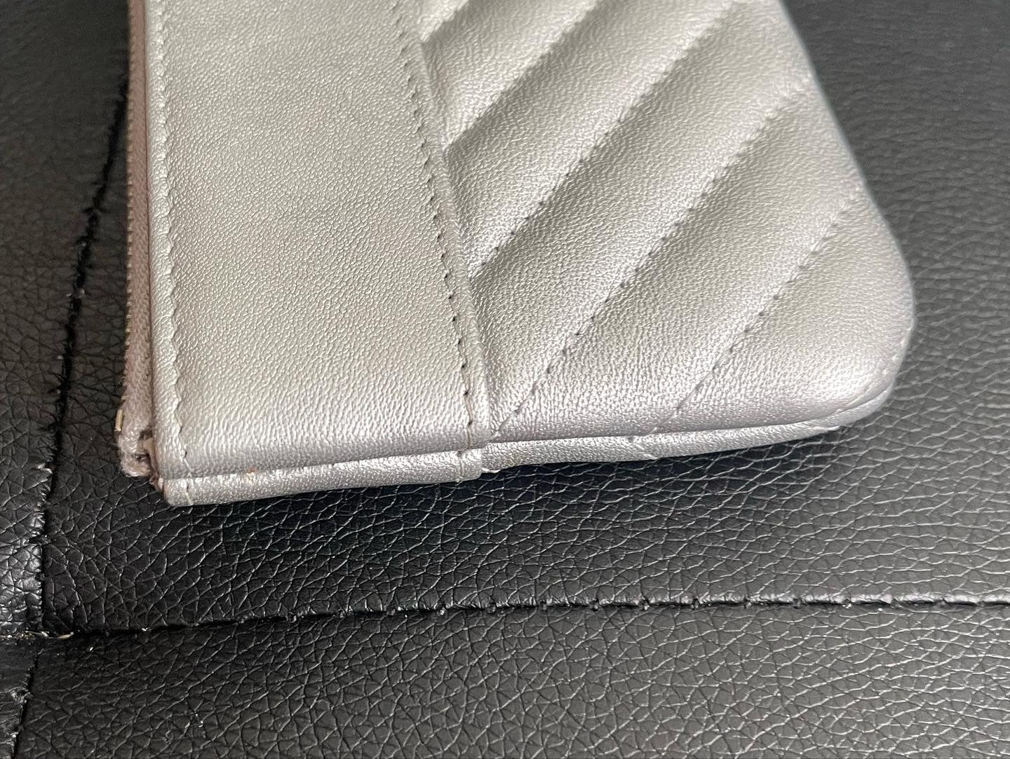 Chanel Silver  pouch