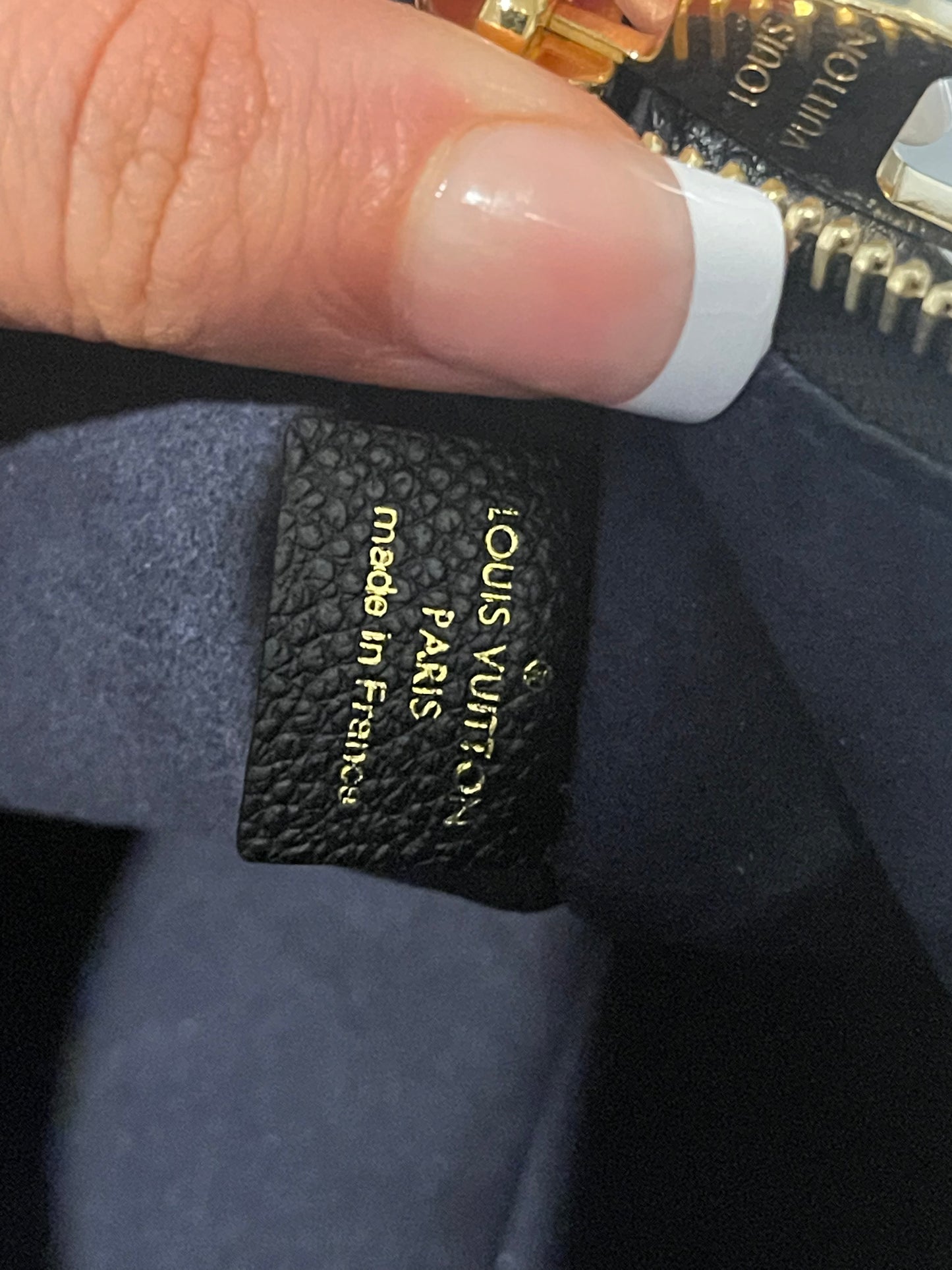 Louis Vuitton Empreinte Neverfull Pouch Black