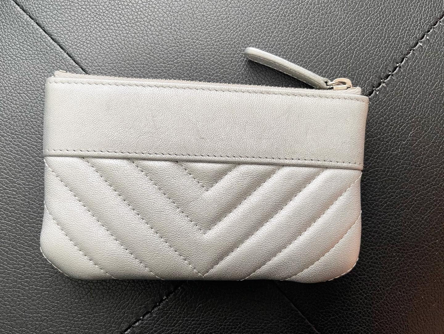 Chanel Silver  pouch