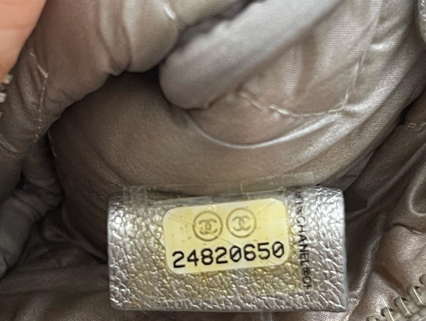 Chanel Silver  pouch