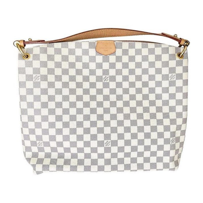 Graceful Mm White Canvas Shoulder Bag
