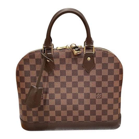 Alma Damier Pm Brown Satchel