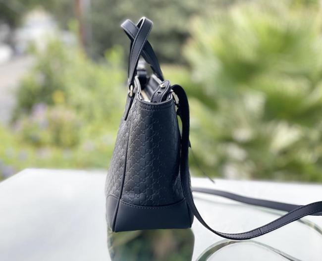Black Leather Cross Body Bag
