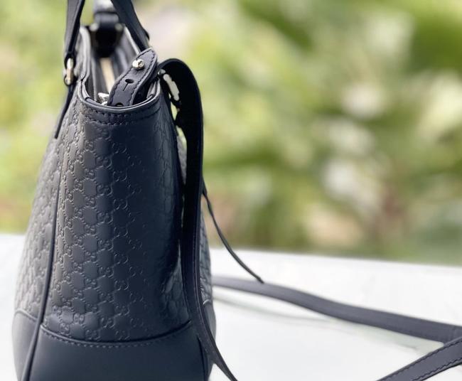Black Leather Cross Body Bag