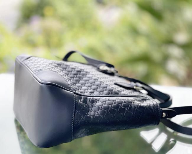 Black Leather Cross Body Bag