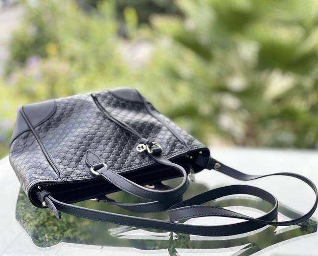 Black Leather Cross Body Bag