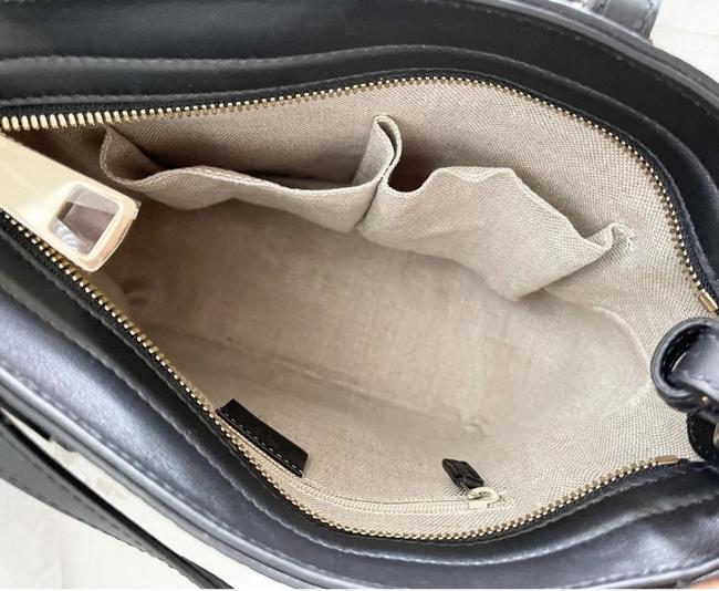 Black Leather Cross Body Bag