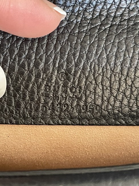 Clutch Dinosaur Super Mini Black Leather Cross Body Bag