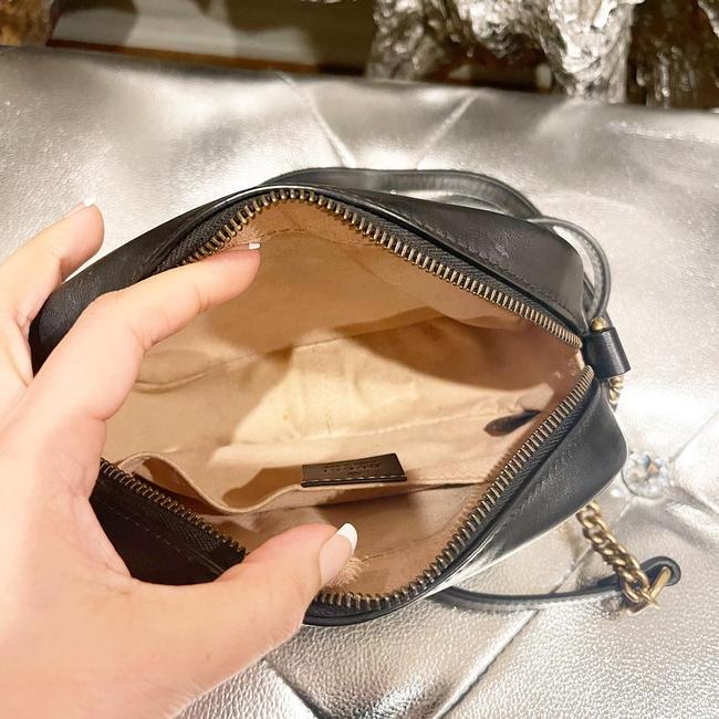 Marmont Mini Black Leather Cross Body Bag