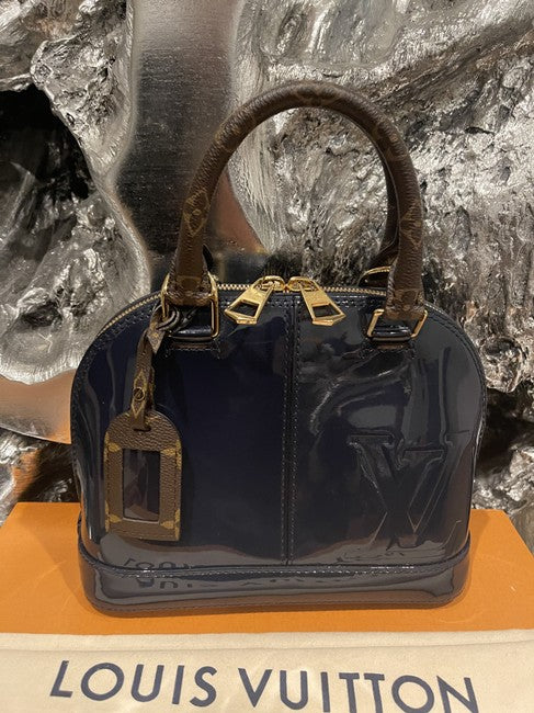 lv alma patent leather