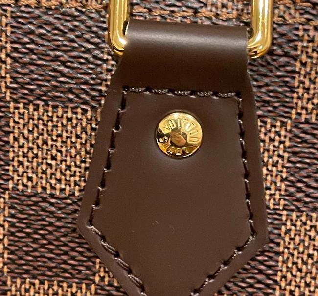 Alma Damier Pm Brown Satchel