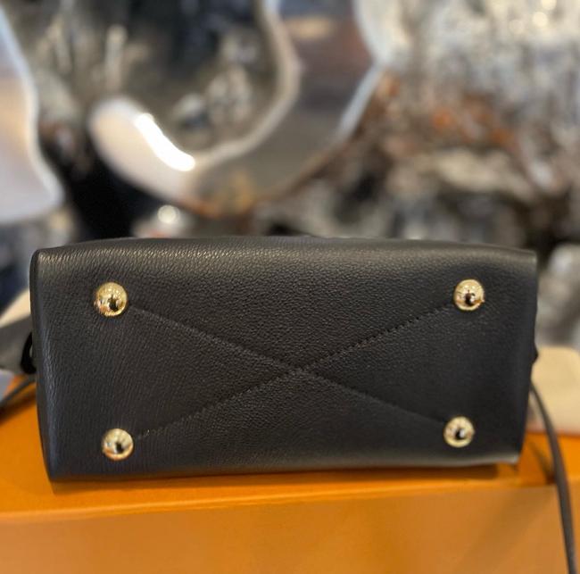 Alma Empreinte Black Leather Cross Body Bag