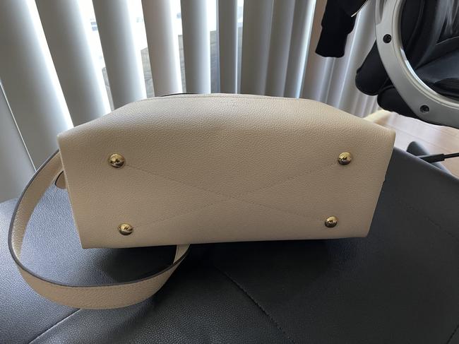Alma Empreinte Pm Cream Leather Shoulder Bag