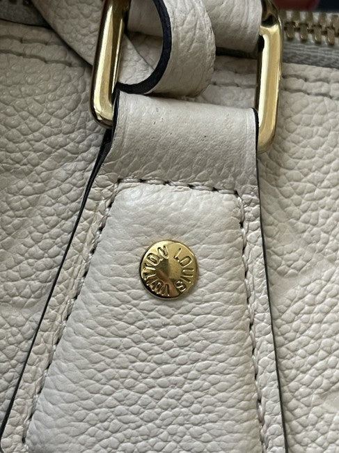 Alma Empreinte Pm Cream Leather Shoulder Bag