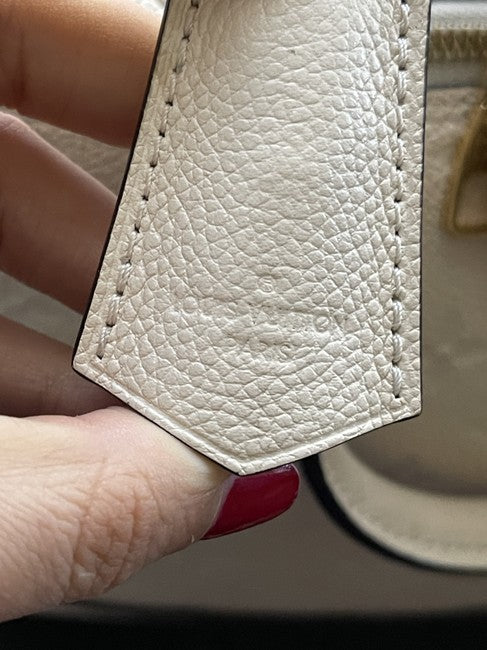 Alma Empreinte Pm Cream Leather Shoulder Bag