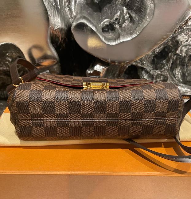 Croisette Brown Canvas Cross Body Bag