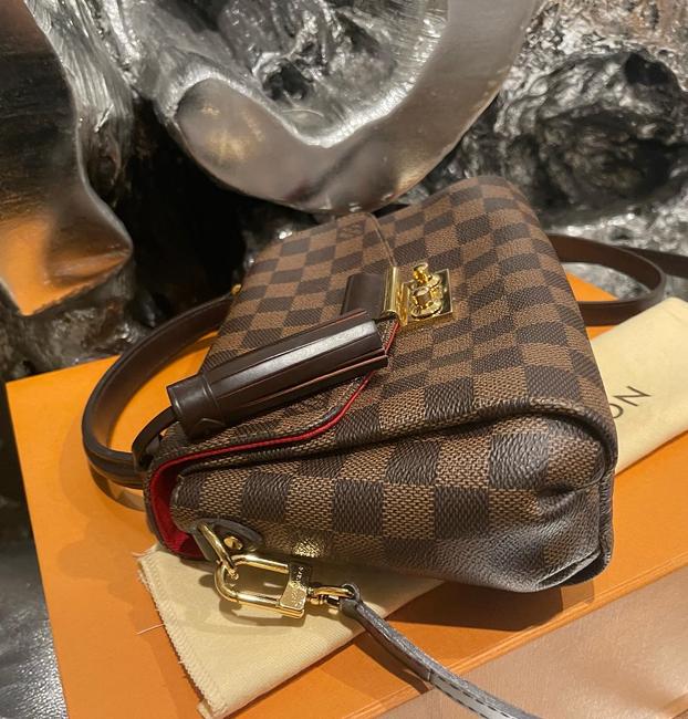 Croisette Brown Canvas Cross Body Bag