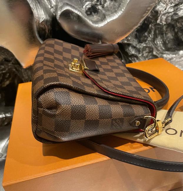 Croisette Brown Canvas Cross Body Bag