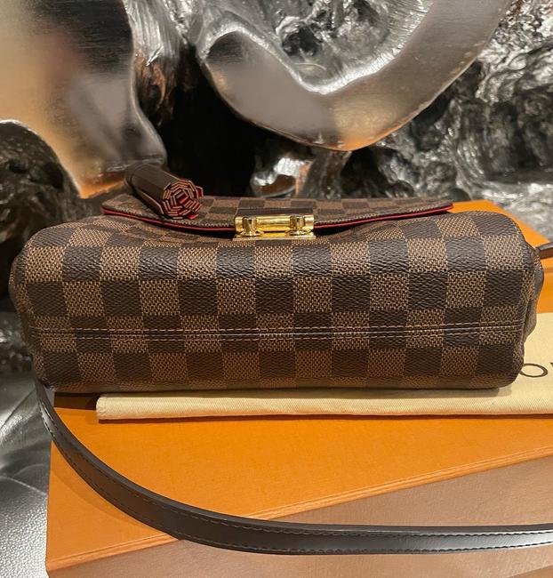 Croisette Brown Canvas Cross Body Bag
