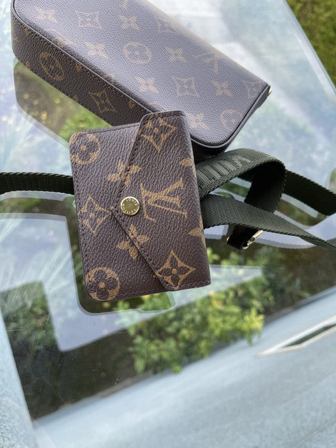 Felicie And Go Brown Canvas Cross Body Bag