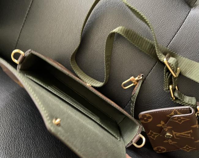 Felicie And Go Brown Canvas Cross Body Bag