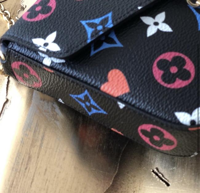 Felicie Game On Black Canvas Cross Body Bag