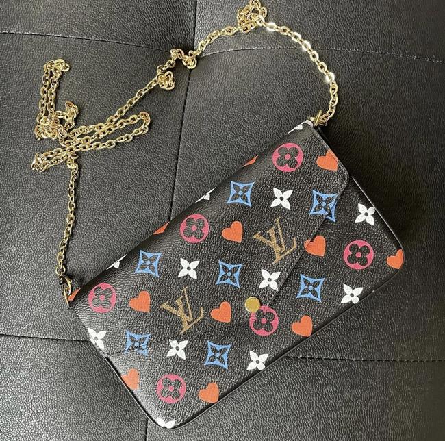 Felicie Game On Black Canvas Cross Body Bag