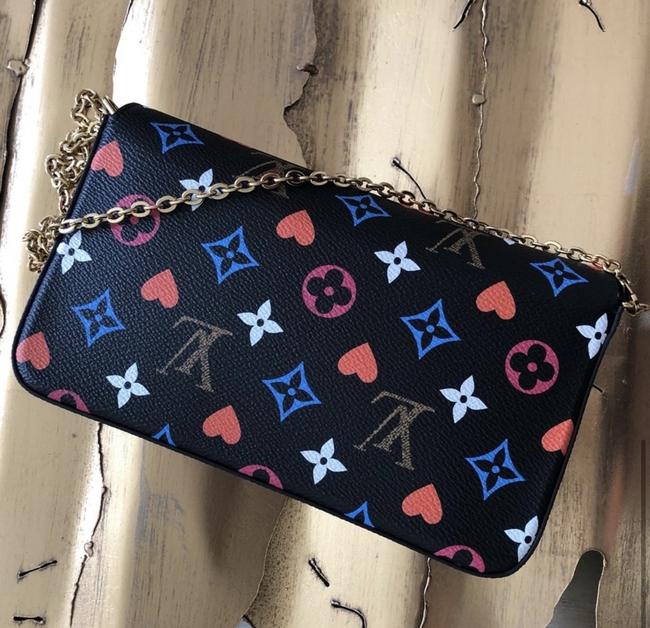 Felicie Game On Black Canvas Cross Body Bag
