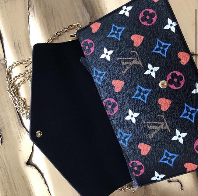 Felicie Game On Black Canvas Cross Body Bag