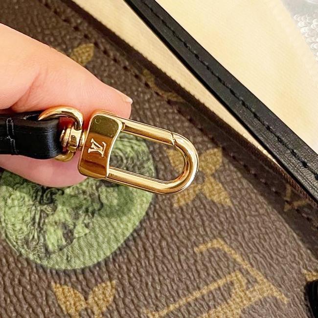 Neverfull Cameo Mm Black Canvas Wristlet