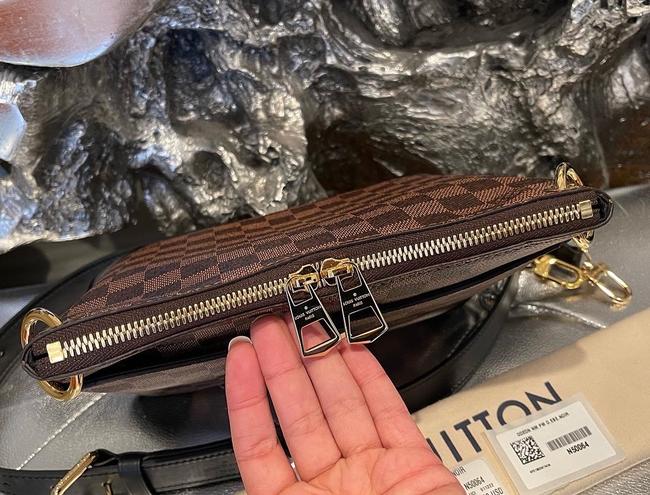 Odeon Pm Damier Brown Canvas Cross Body Bag