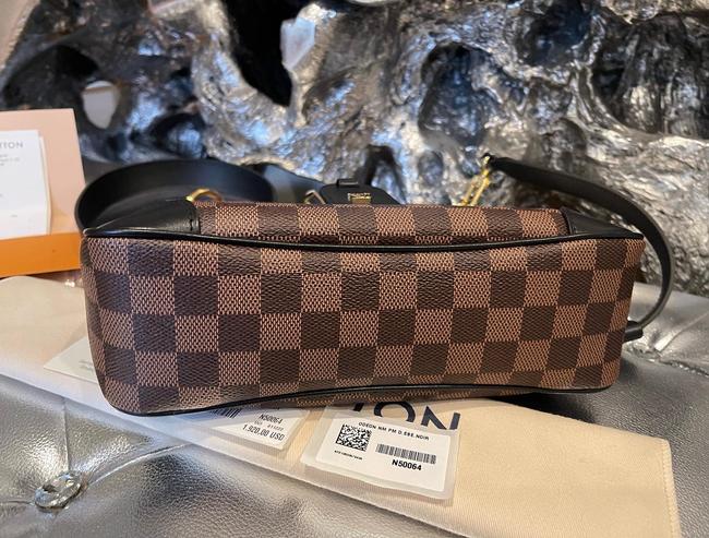 Odeon Pm Damier Brown Canvas Cross Body Bag