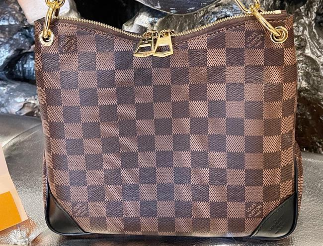Odeon Pm Damier Brown Canvas Cross Body Bag