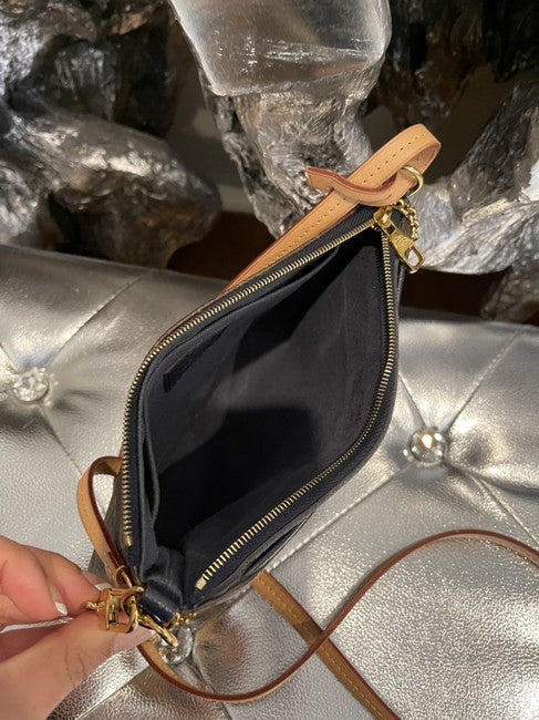 Pallas Navy Canvas Cross Body Bag