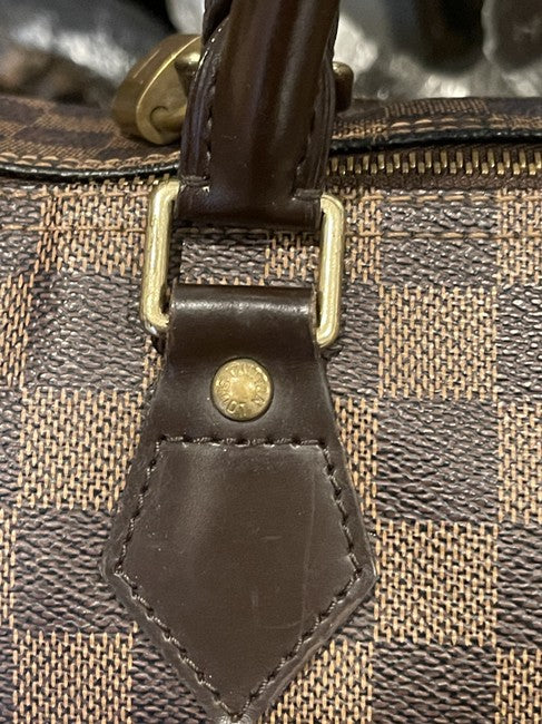 Speedy 30 Brown Canvas Shoulder Bag