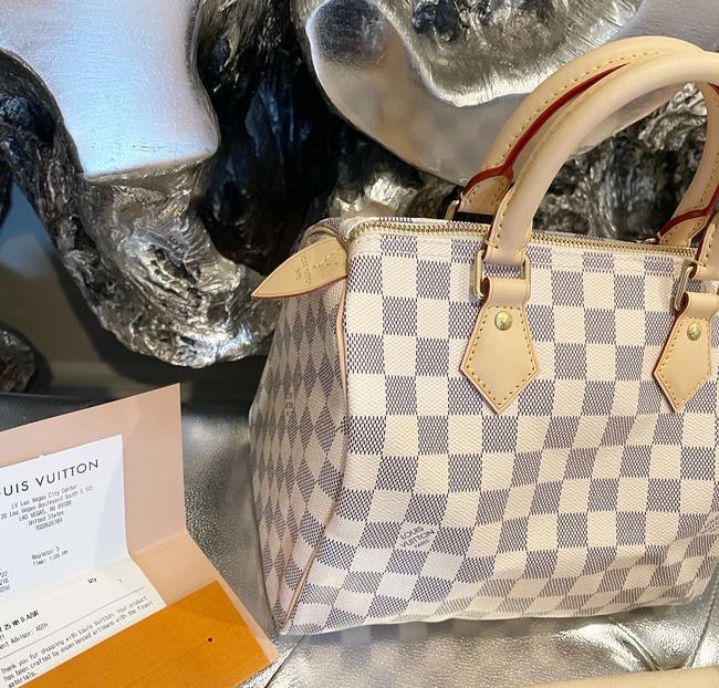 Speedy Azur 25 White Tote