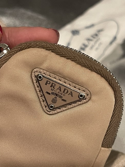 2005 Re-edition Beige Nylon Cross Body Bag