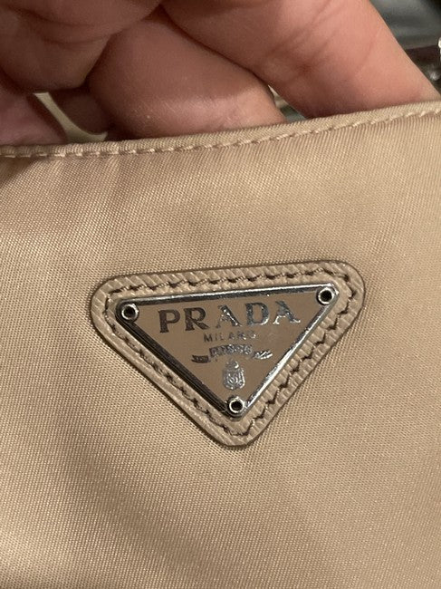 2005 Re-edition Beige Nylon Cross Body Bag